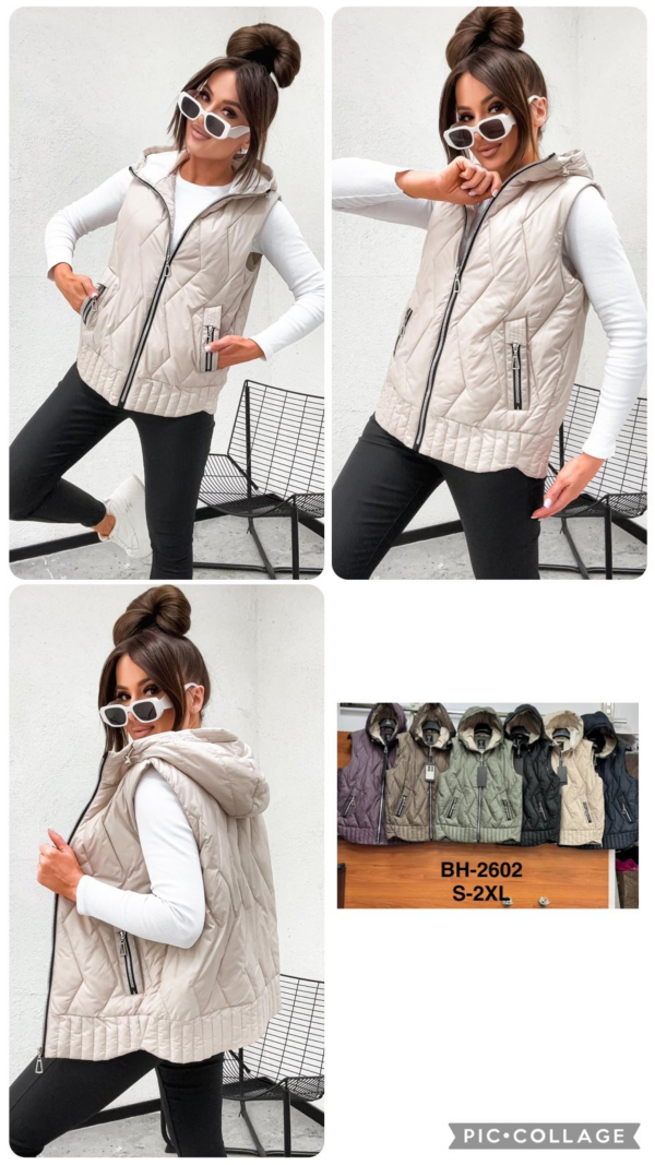 Kamizelki damkie Roz S-2XL, 1 Kolor Paczka 5 szt